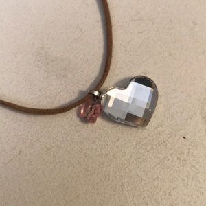 Swarovski Crystal Heart-Butterfly Necklace